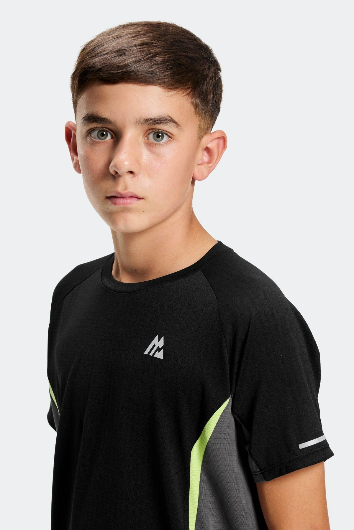 Montirex Junior MTX Run Apollo T-Shirt - Black Asphalt Apple Crush