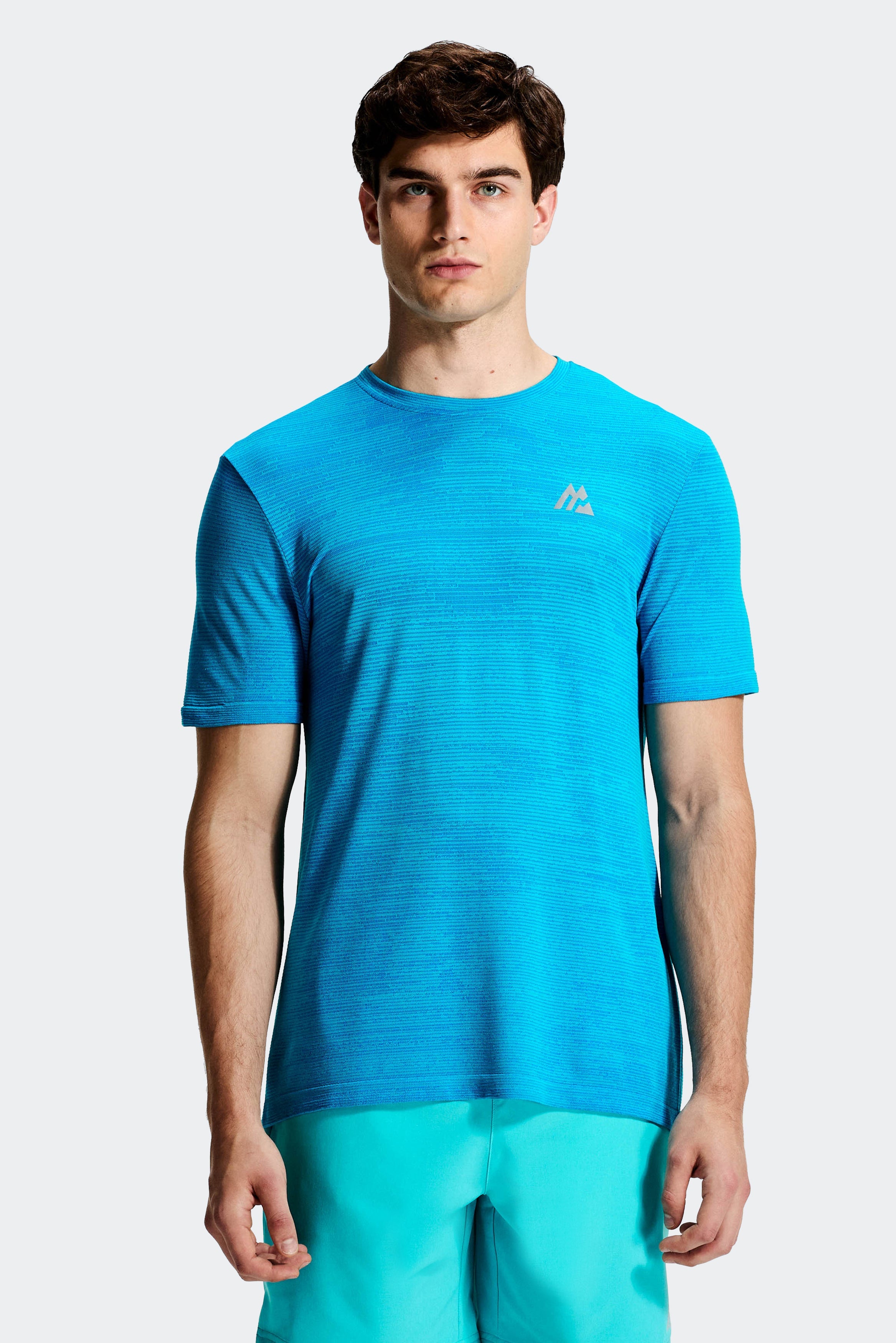 Montirex Glitch Seamless T-Shirt Aqua, Blue