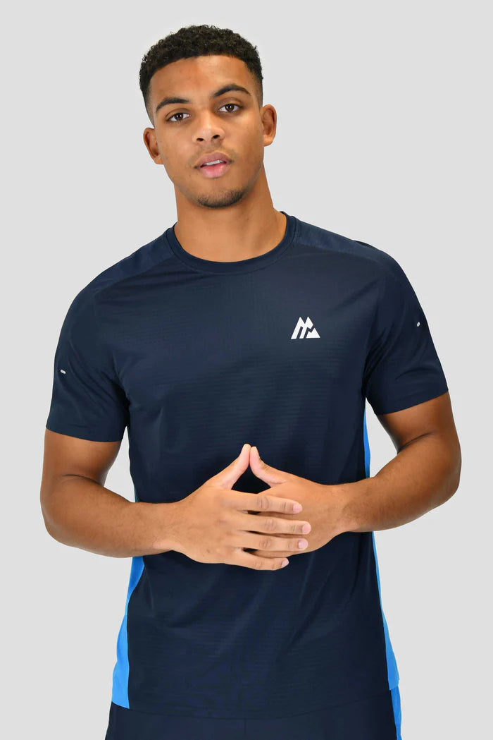 MTX TECH T-SHIRT - MIDNIGHT BLUE/MAYA BLUE