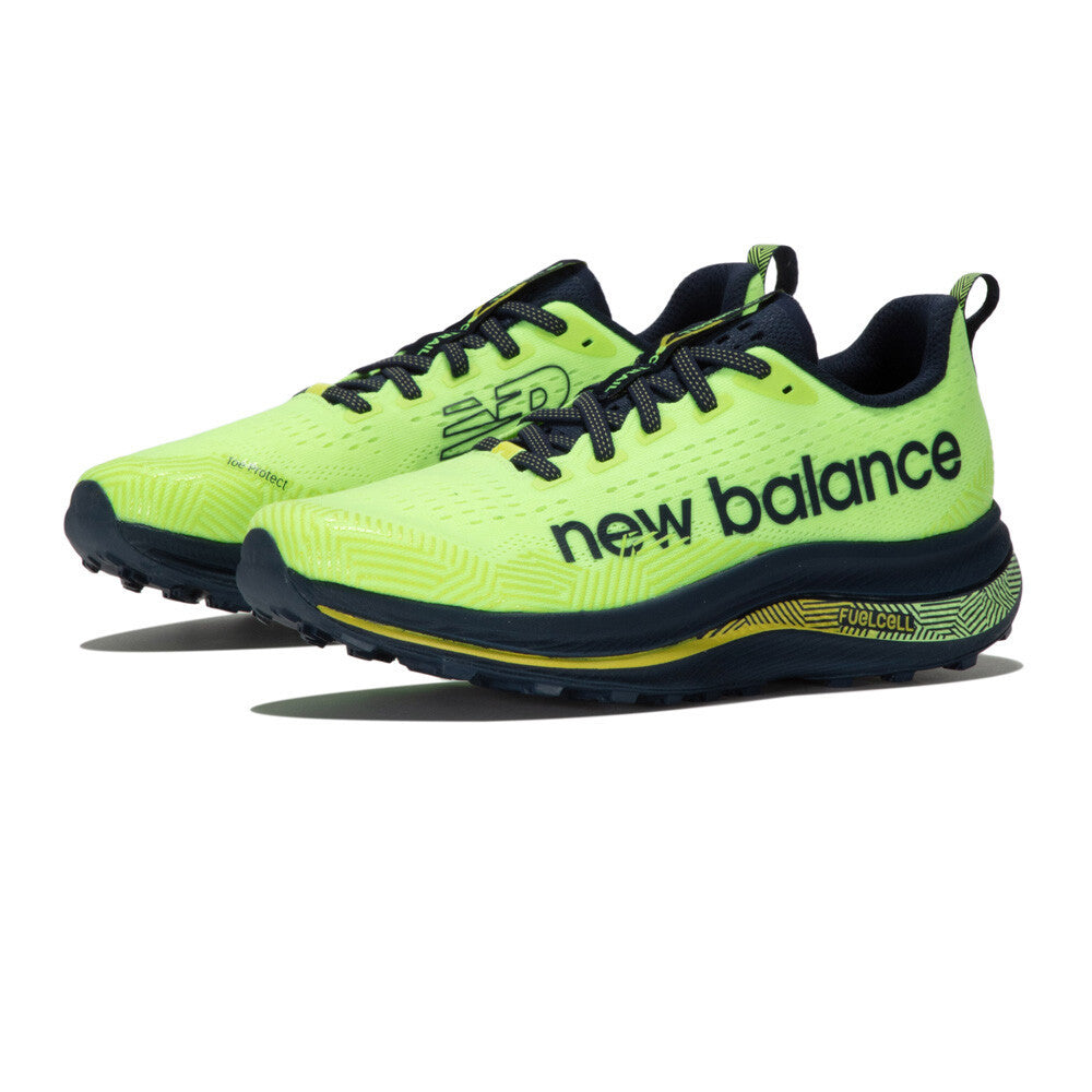 New Balance FuelCell SuperComp Women's Trail Running Shoes - Bleached Lime Glo/Navy/Tea Tree