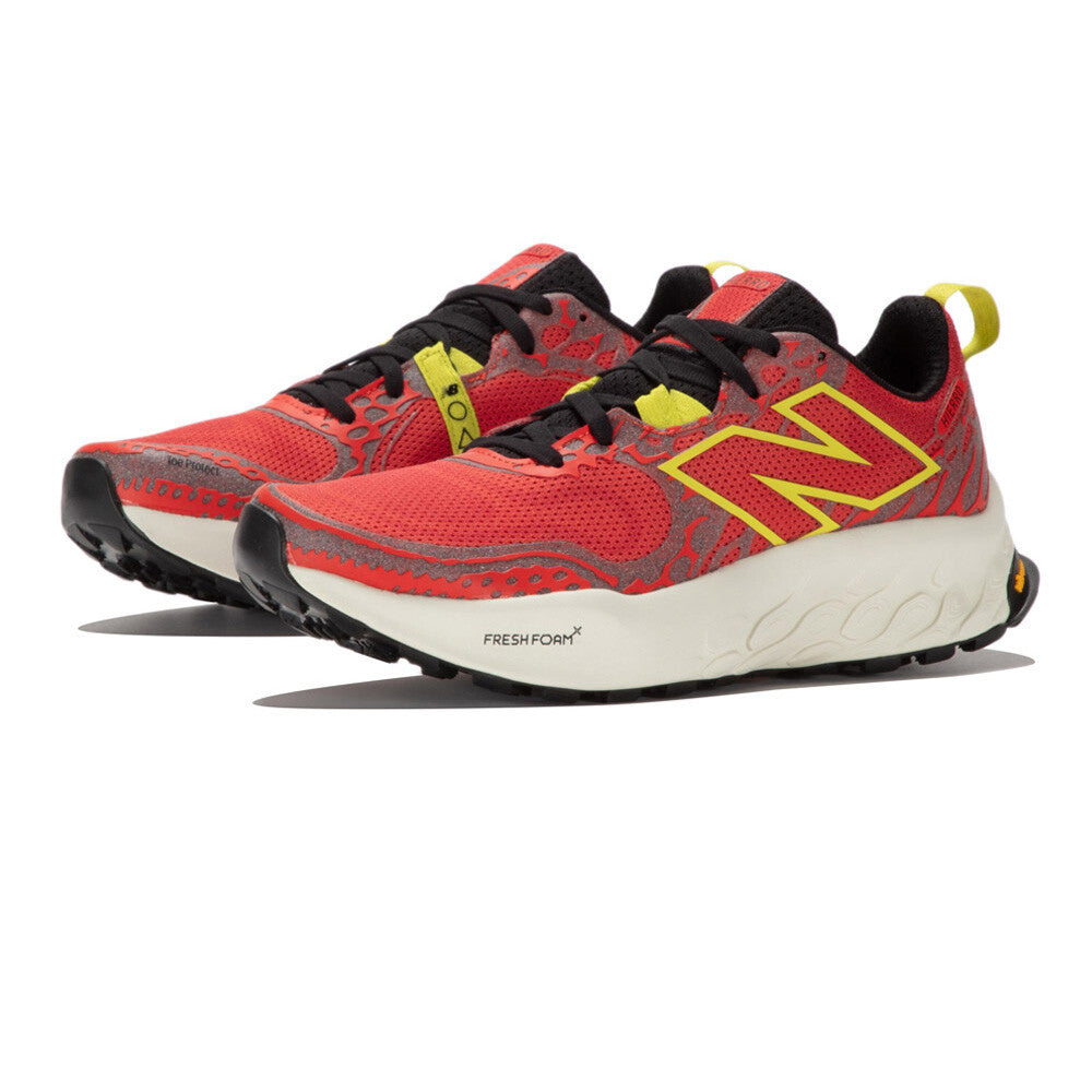 New Balance Fresh Foam X Hierro V8 Men's Trail Running Shoes - Neo Flame/Tea Tree/Angora