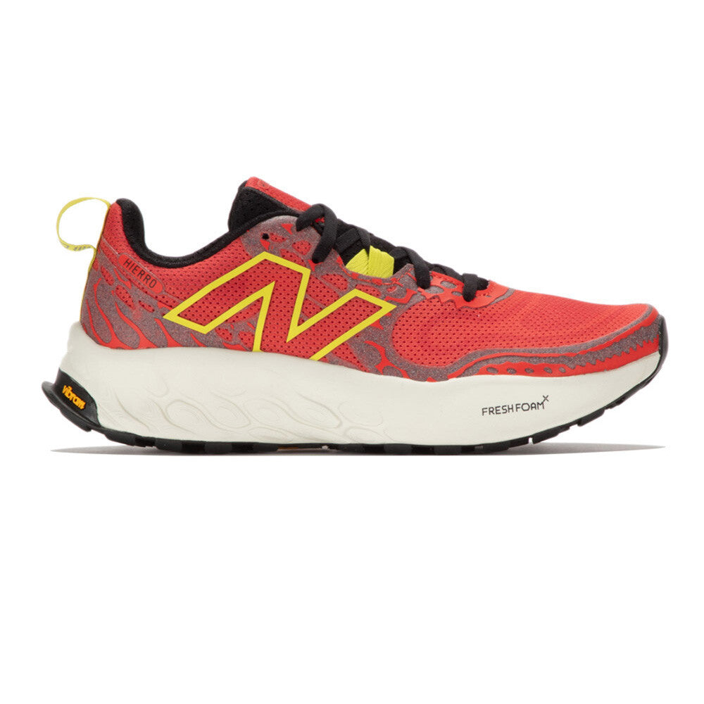 New Balance Fresh Foam X Hierro V8 Men's Trail Running Shoes - Neo Flame/Tea Tree/Angora
