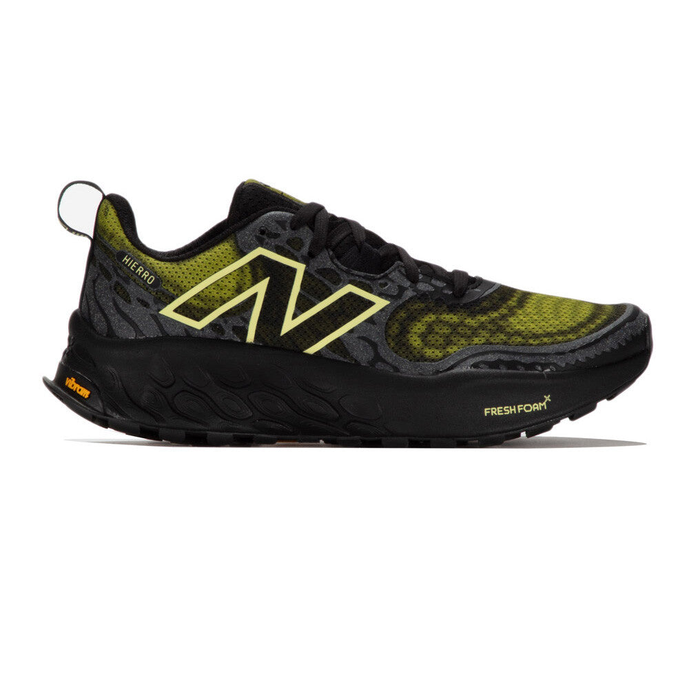 New Balance Fresh Foam X Hierro V8 Men's Trail Running Shoes - Black/Tea Tree/Limelight