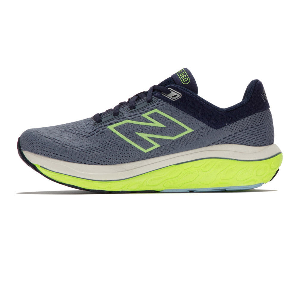 New Balance Fresh Foam X 860v14 Men's Running Shoes - Arctic Grey/Bleached Lime Glo/Navy