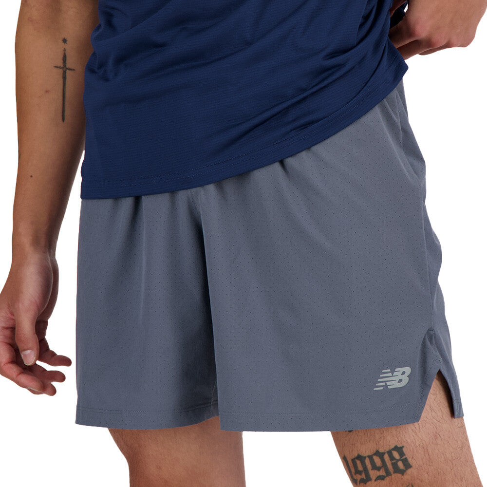 New Balance RC Seamless 7 Inch Men's Running Shorts - Graphite
