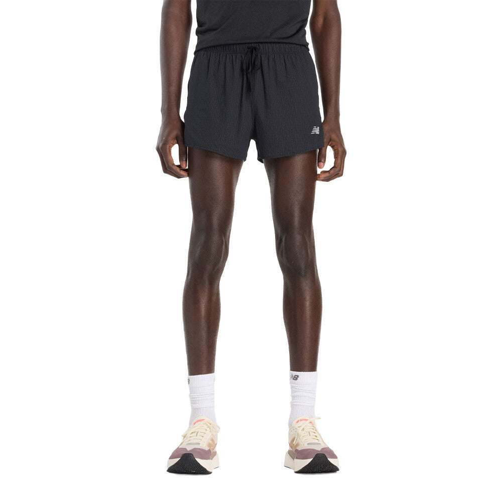 New Balance RC Seamless Ultra Light 3 Inch Men's Running Split Shorts - Black