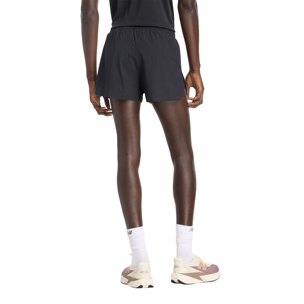 New Balance RC Seamless Ultra Light 3 Inch Men's Running Split Shorts - Black