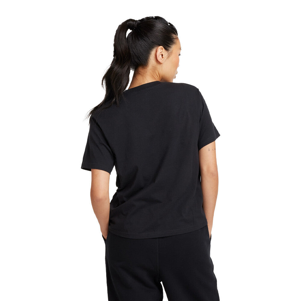 New Balance Sport Jersey Relaxed Logo Women's T-Shirt - Black