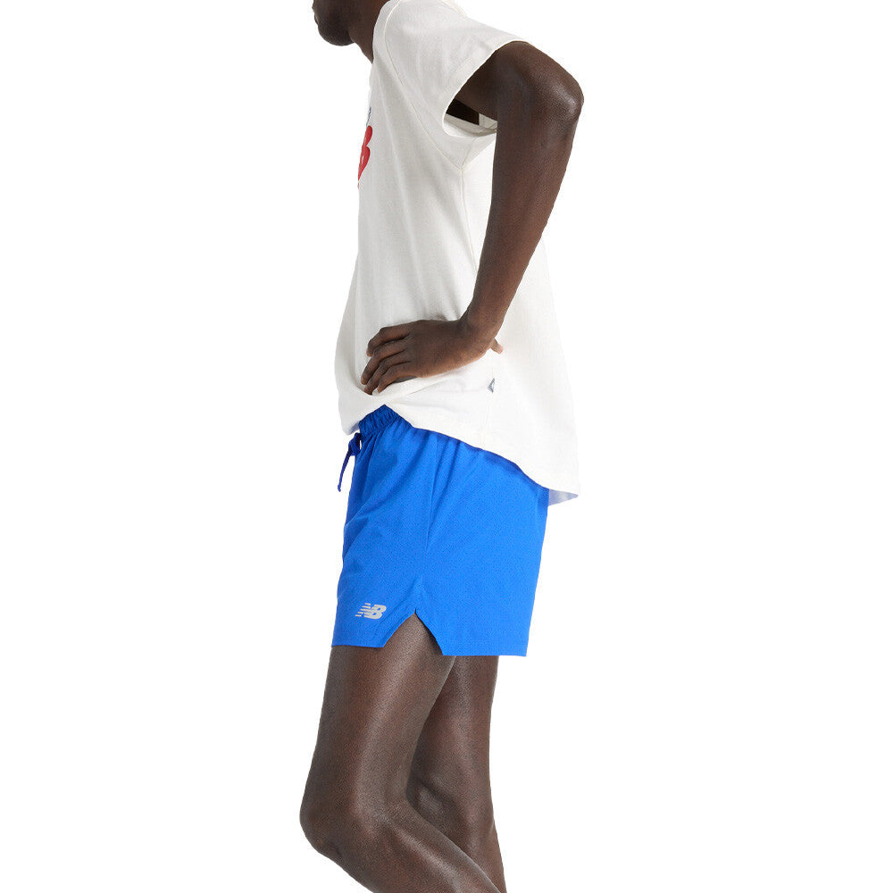 New Balance RC Seamless 5 Inch Men's Running Shorts - Blue Gemstone