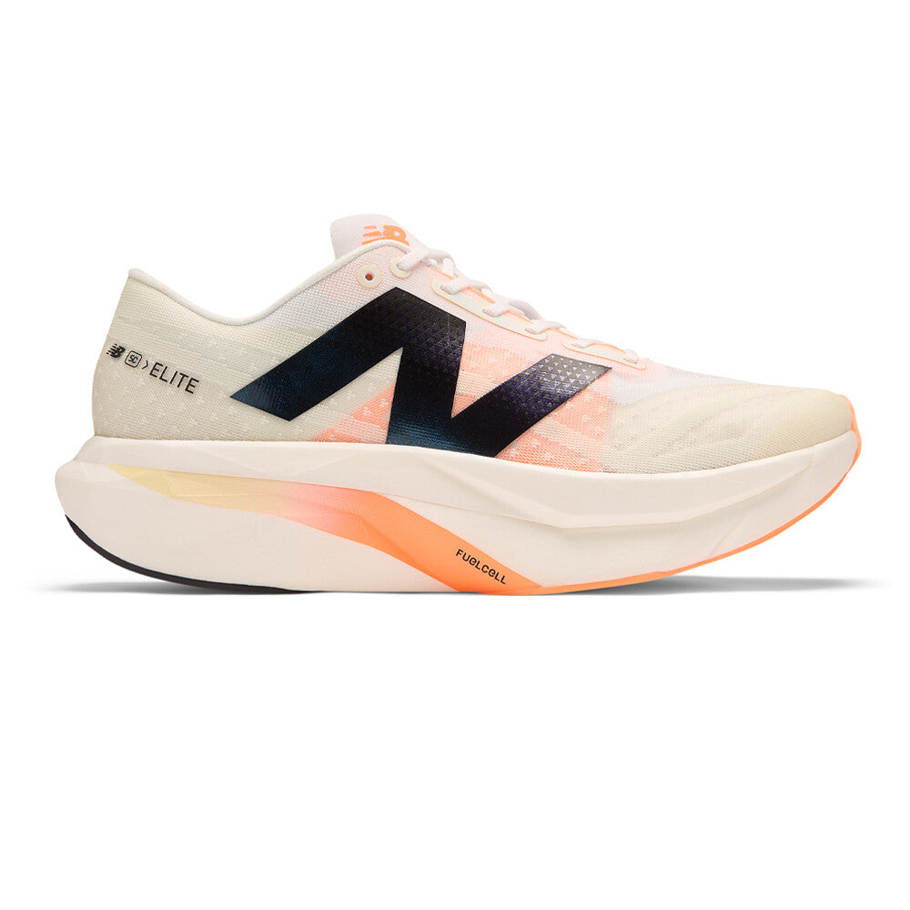 New Balance FuelCell SuperComp Elite v4 Women's Running Shoes (D Width) - White/Hot Mango