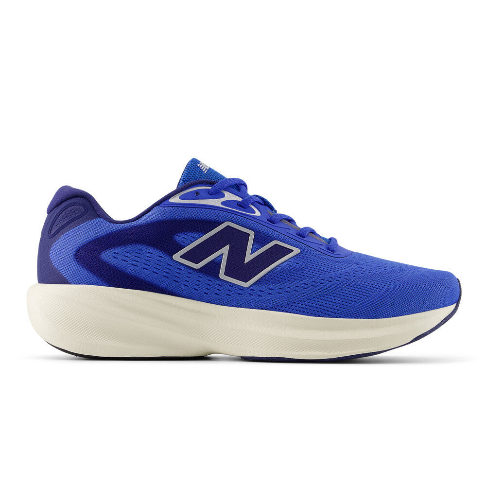 New Balance Fresh Foam 680v9 Men's Running Shoes (2E Width) - Blue Bird/Faded Black/Silver Metallic