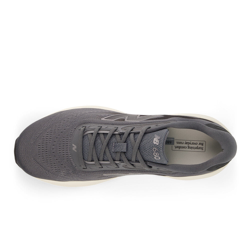 New Balance Fresh Foam 680v9 Men's Running Shoes - Castlerock/Faded Black/Gold Metallic