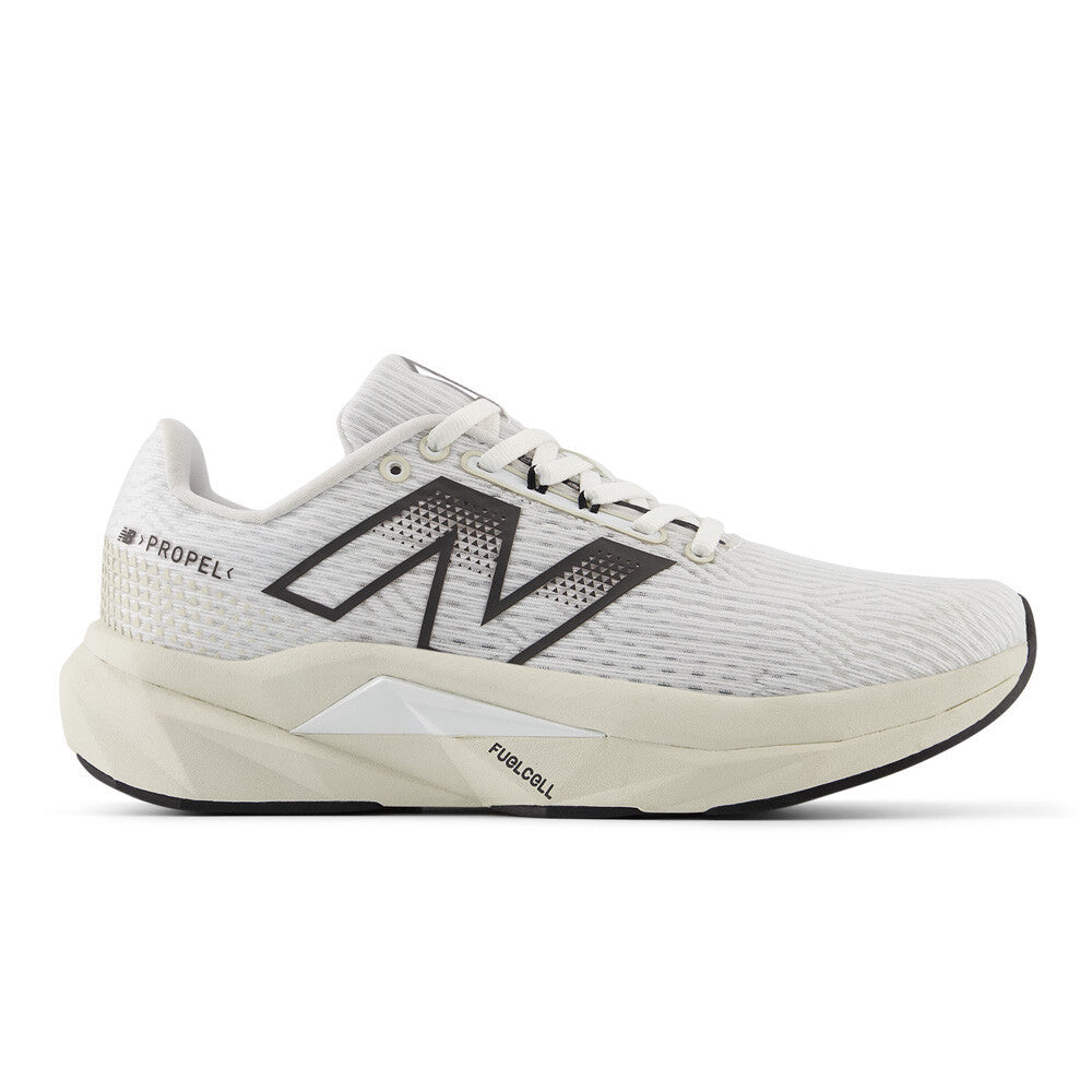 New Balance FuelCell Propel v5 Women's Running Shoes - White Linen Black Cement