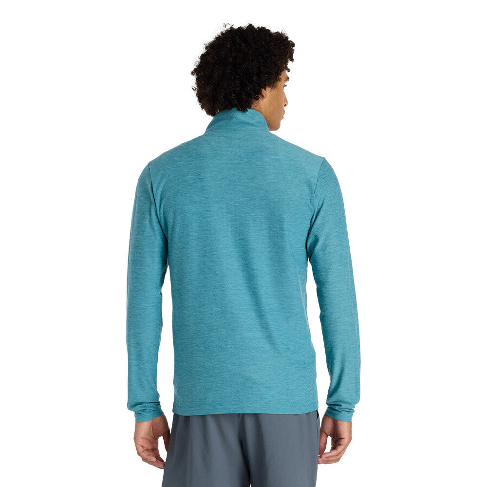 New Balance Space Dye 1/4 Zip Men's Running Top - Blue