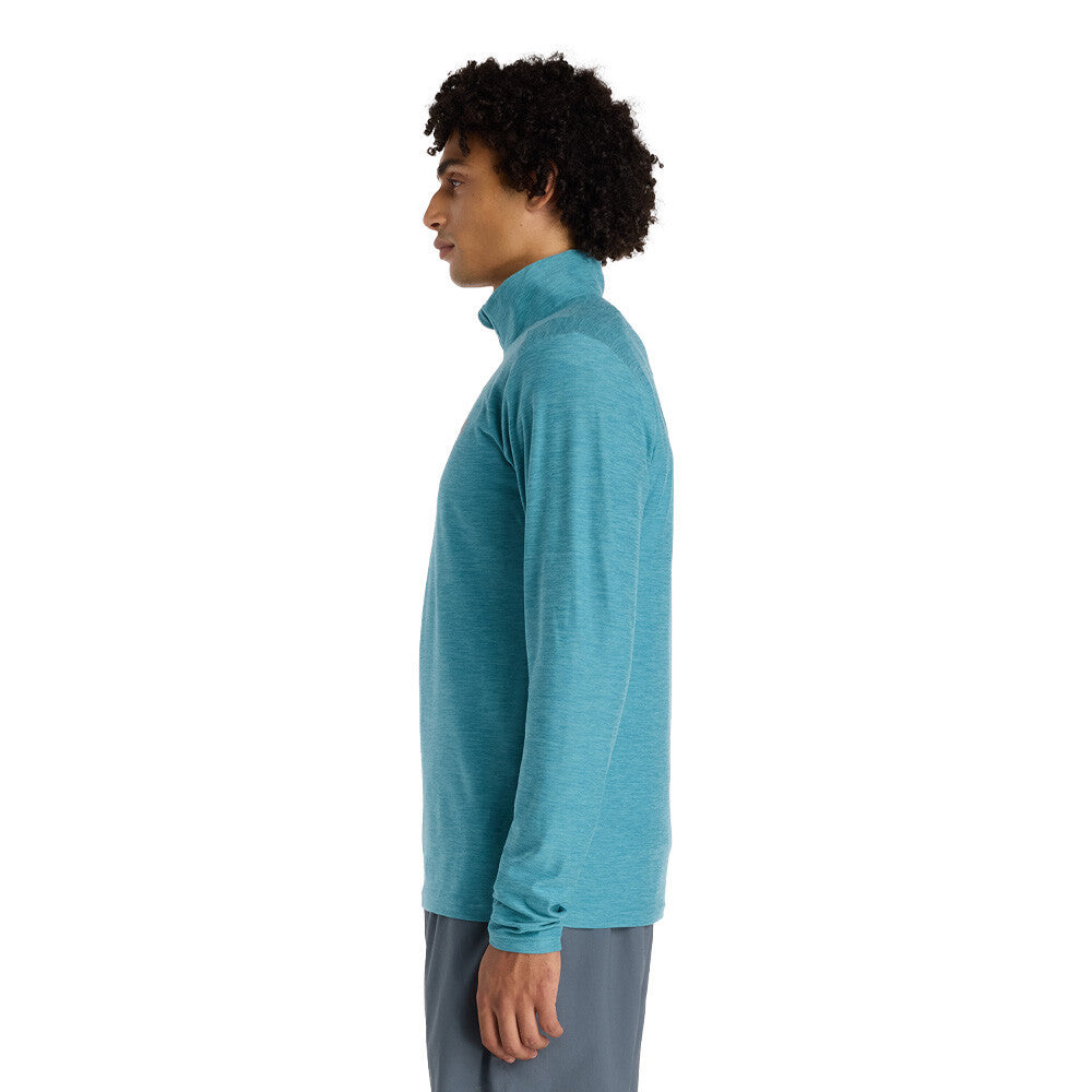 New Balance Space Dye 1/4 Zip Men's Running Top - Blue