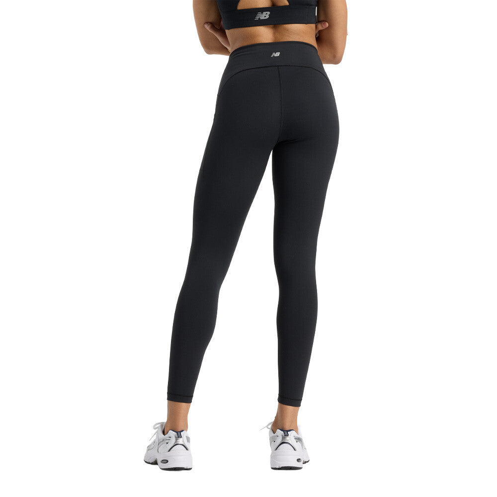 New Balance Sleek Pocket High Rise 25 Inch Women's Tights - Black