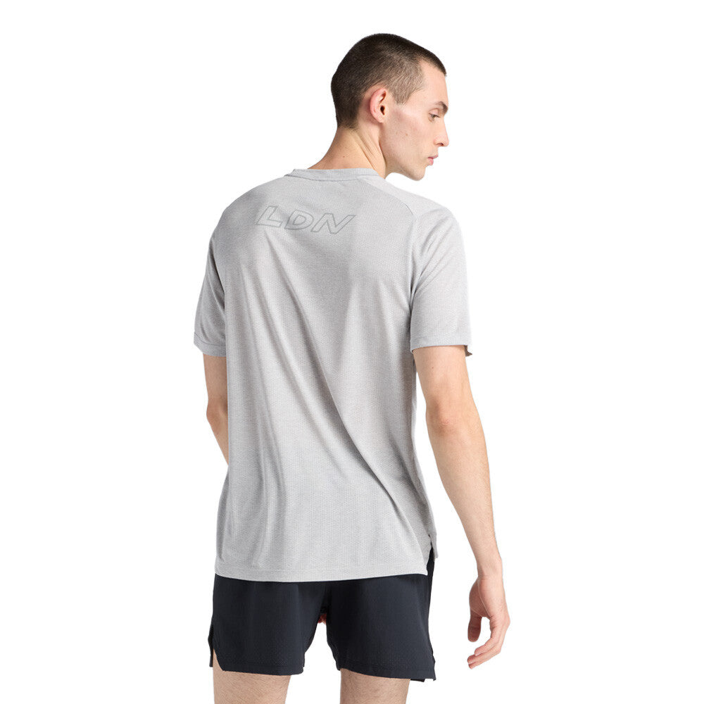 New Balance London Edition RC Essential Men's Running T-Shirt - Grey