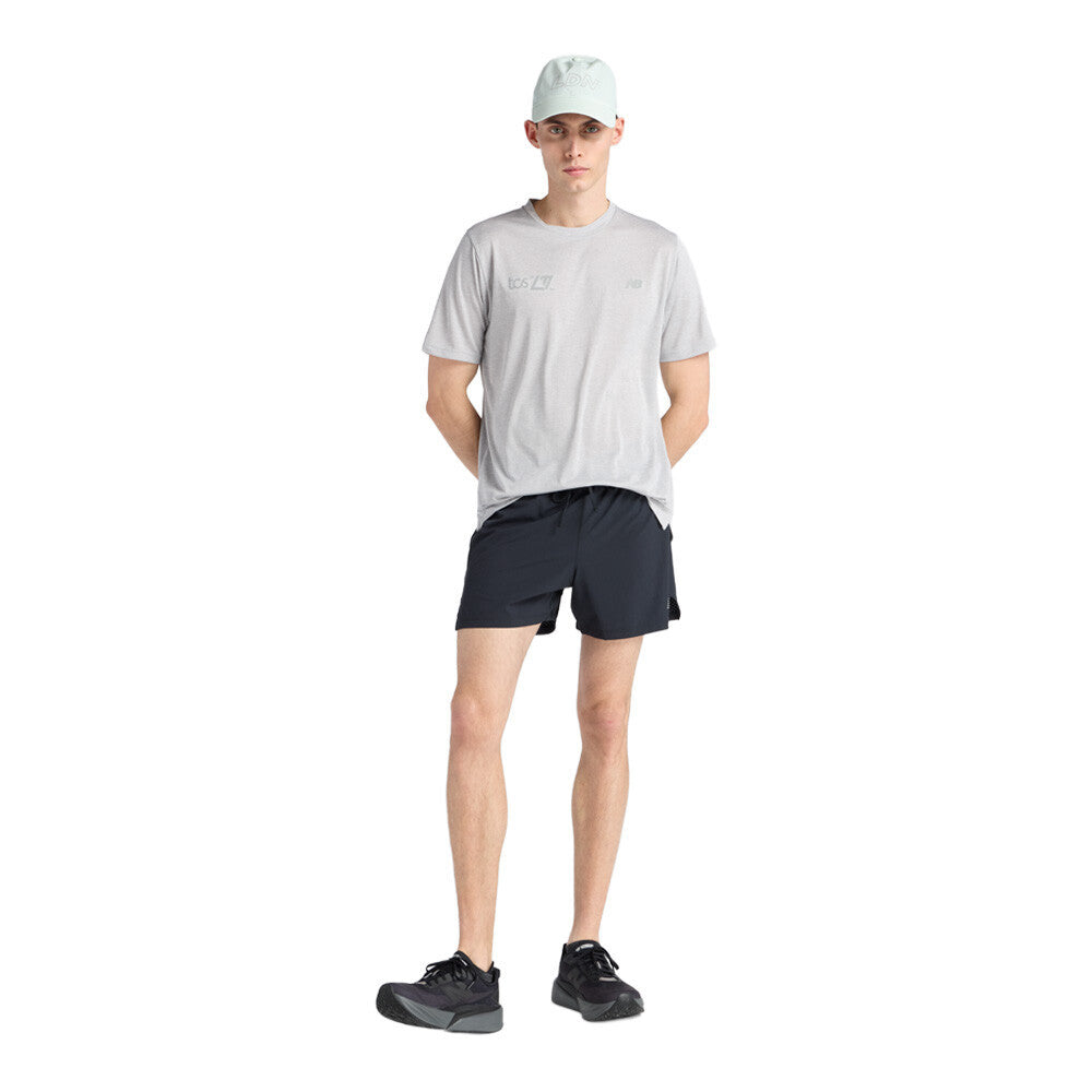 New Balance London Edition RC Essential Men's Running T-Shirt - Grey