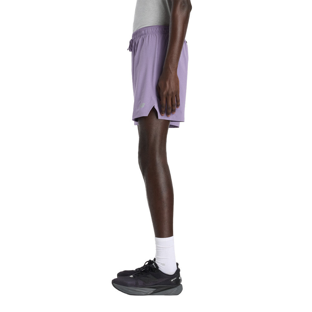 New Balance RC Seamless 7 Inch Men's Running Shorts - Candied Violet/Slate Grey