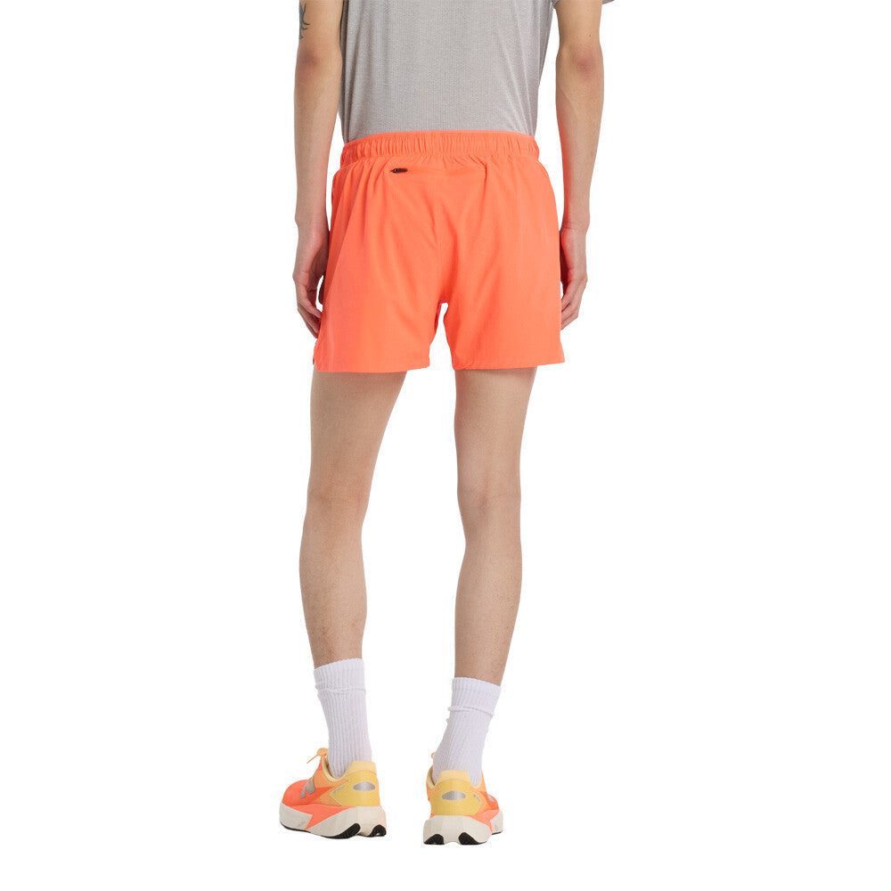 New Balance RC Seamless 5 Inch Men's Running Shorts - Tangerine Heat/Slate Grey