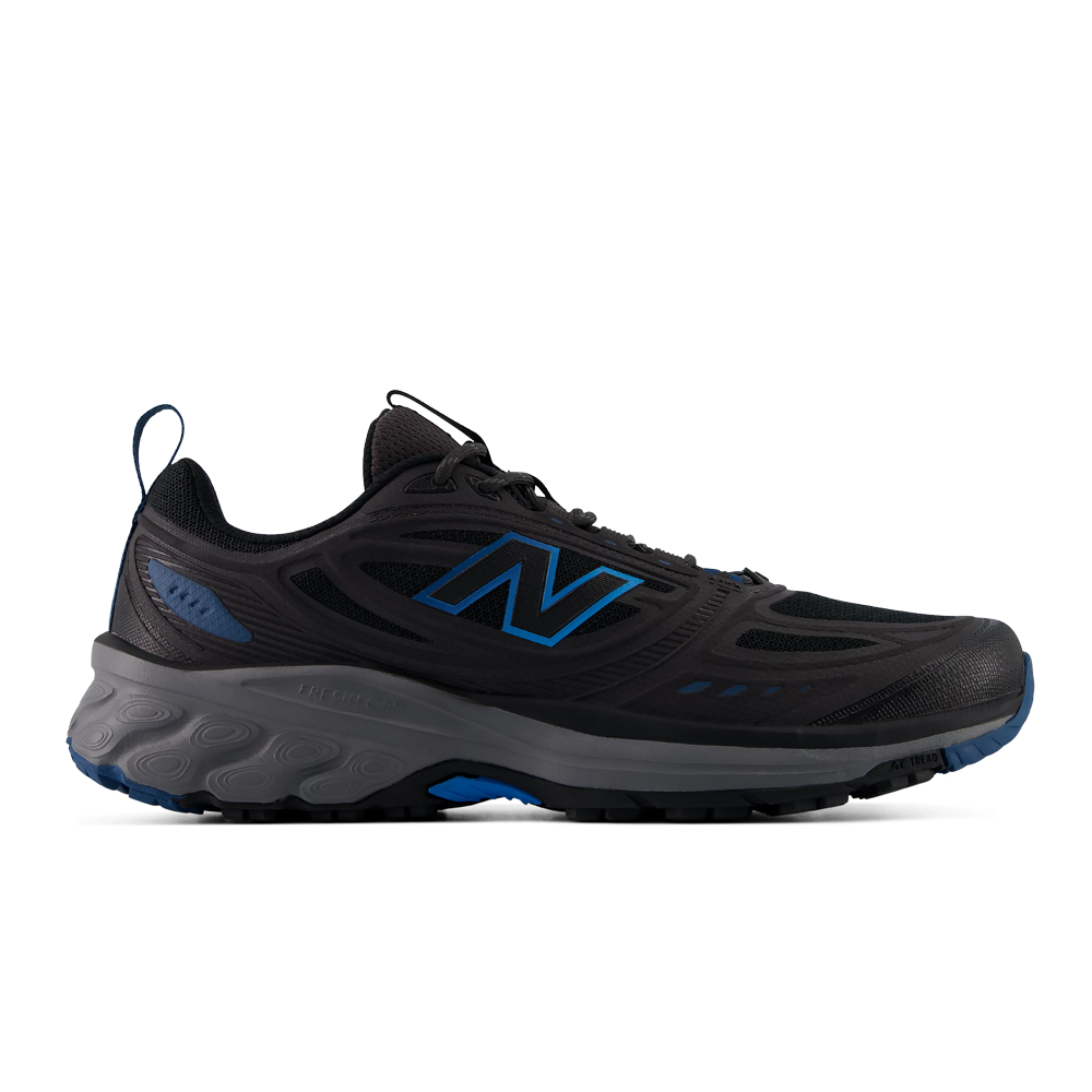 New Balance 410v9 Men's Trail Running Shoes - Black/Neptune Blue