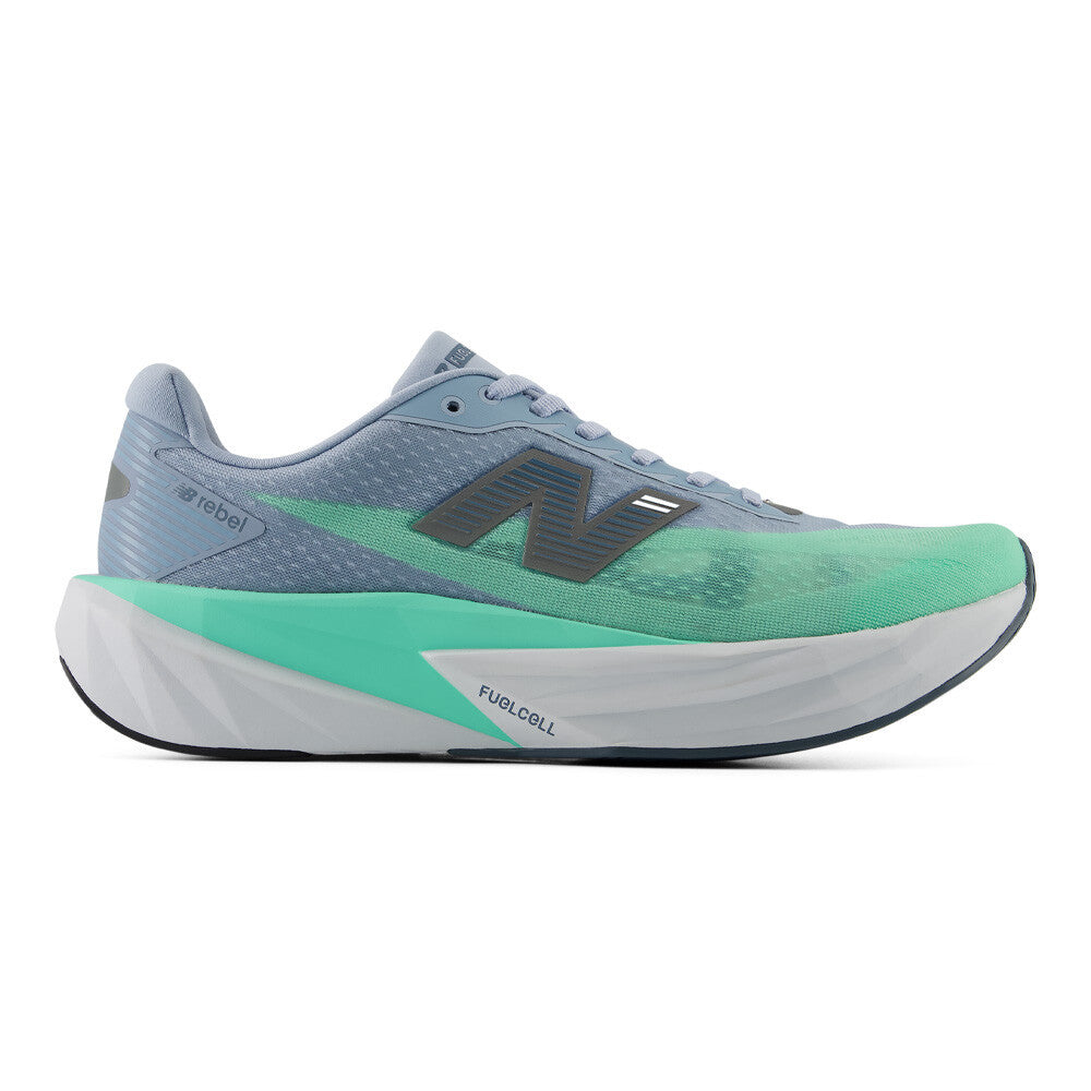 New Balance FuelCell Rebel v5 Men's Running Shoes - Light Arctic Grey/Bright Mint