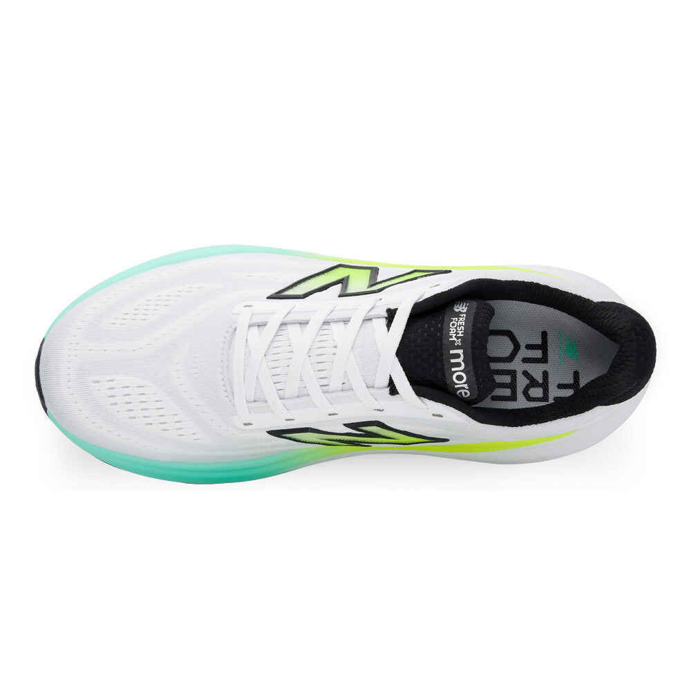 New Balance Fresh Foam X More v6 Men's Running Shoes - White/Bright Mint