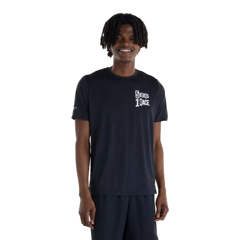 New Balance TCS NYC Marathon RC Essential Men's T-Shirt - Black