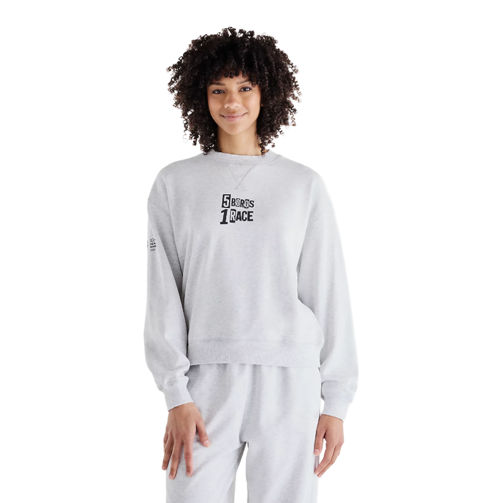 New Balance TCS NYC Marathon Athletics Women's Sweatshirt - Ash Heather
