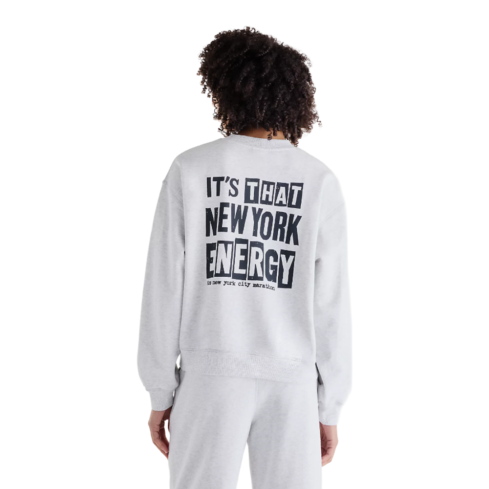 New Balance TCS NYC Marathon Athletics Women's Sweatshirt - Ash Heather