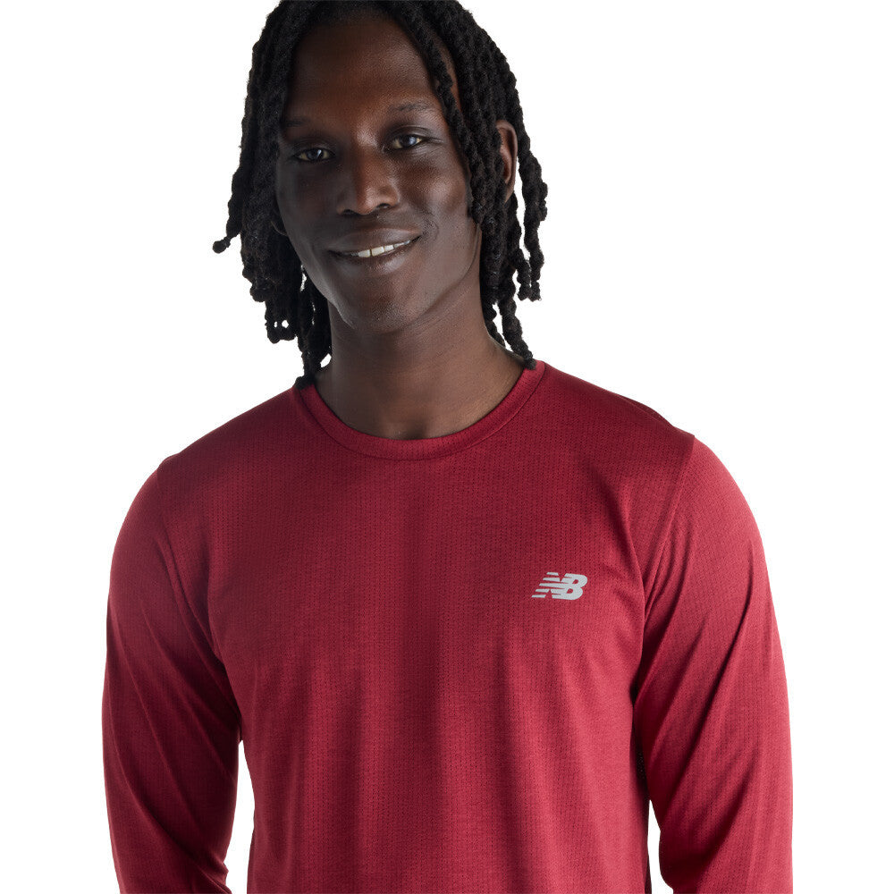New Balance Athletics Long Sleeve Men's Top - Podium Red