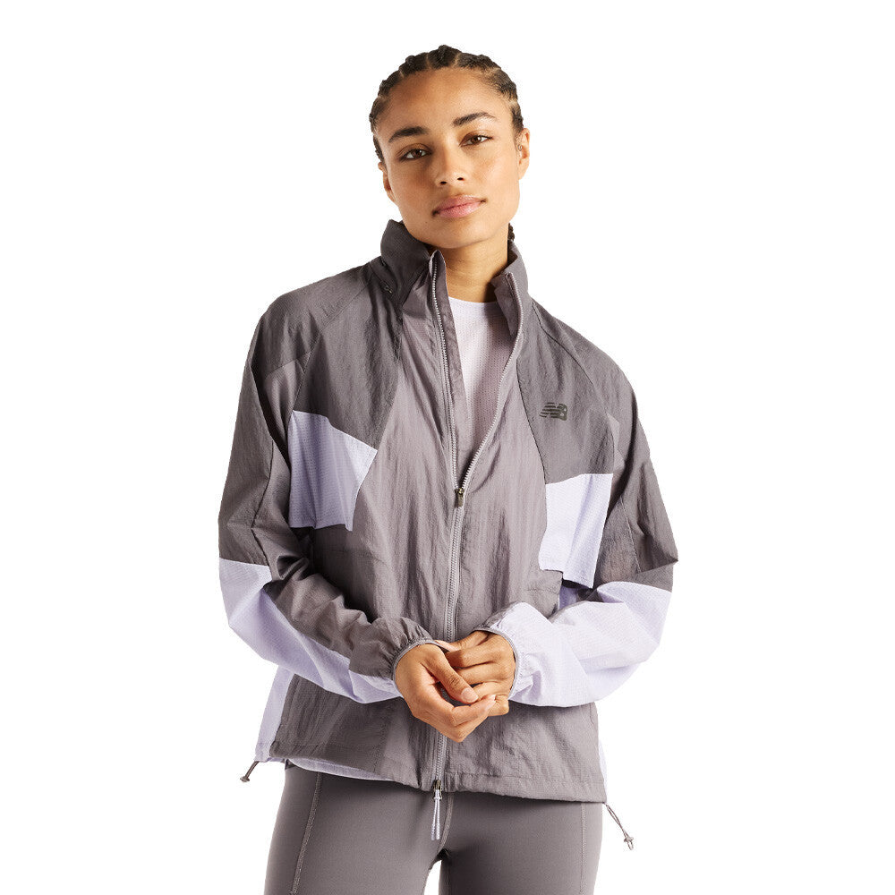 New Balance Reflective RC Women's Jacket - Off Line Grey/Smoked Violet