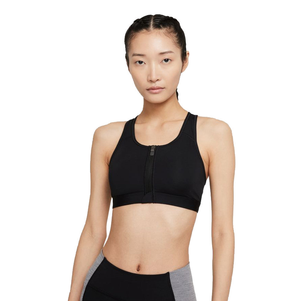 Nike Dri-FIT Swoosh Medium-Support Zip-Front Women's Sports Bra - As Shown