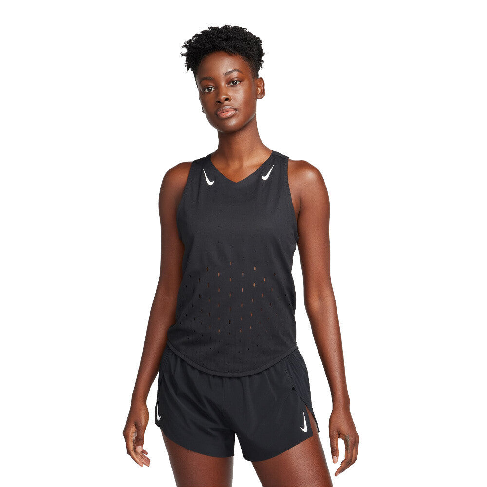 Nike Dri-FIT ADV Aeroswift Women's Tank Top - Black/White