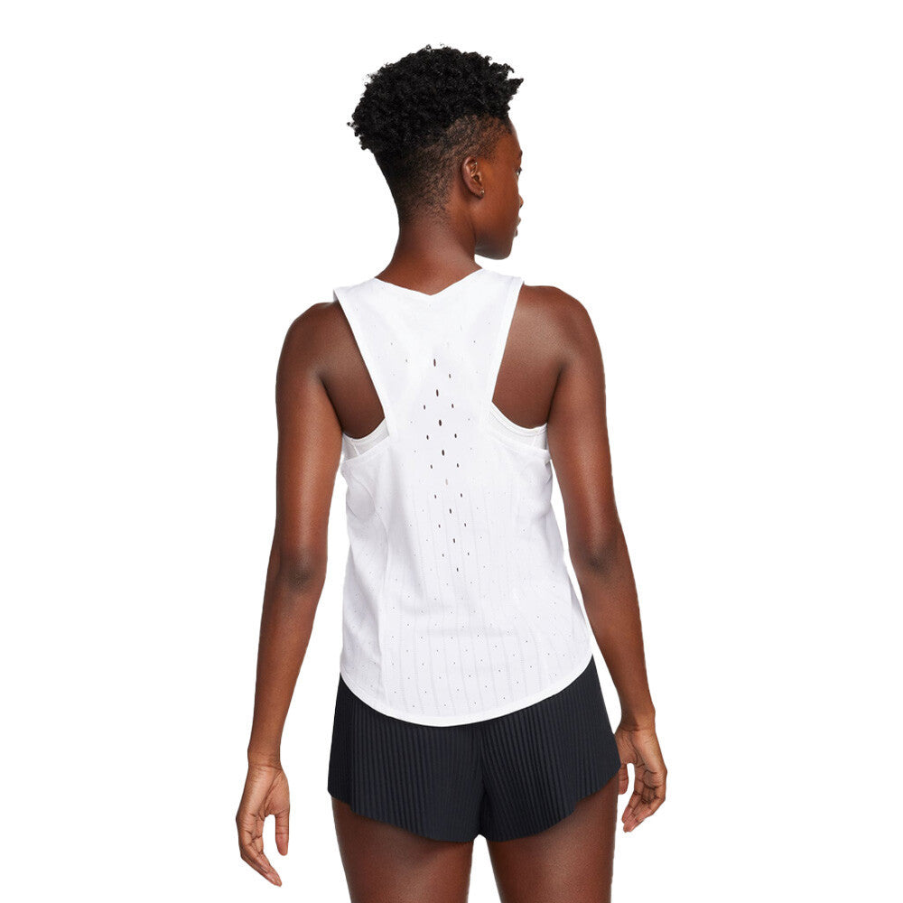 Nike Dri-FIT ADV Aeroswift Women's Tank Top - White/Black