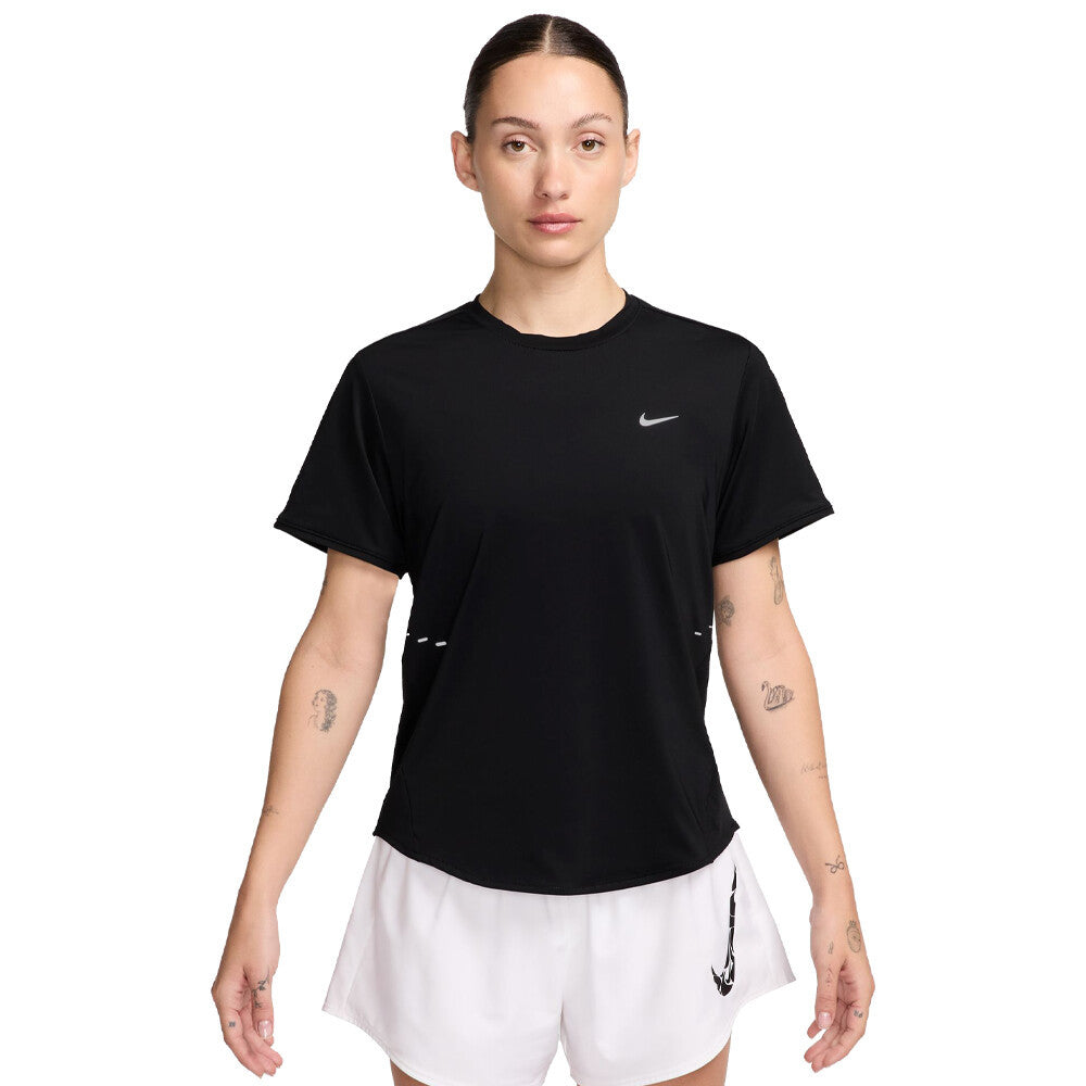Nike Dri-FIT Swift Women's Running T-Shirt - Black/Reflective Silver (2)