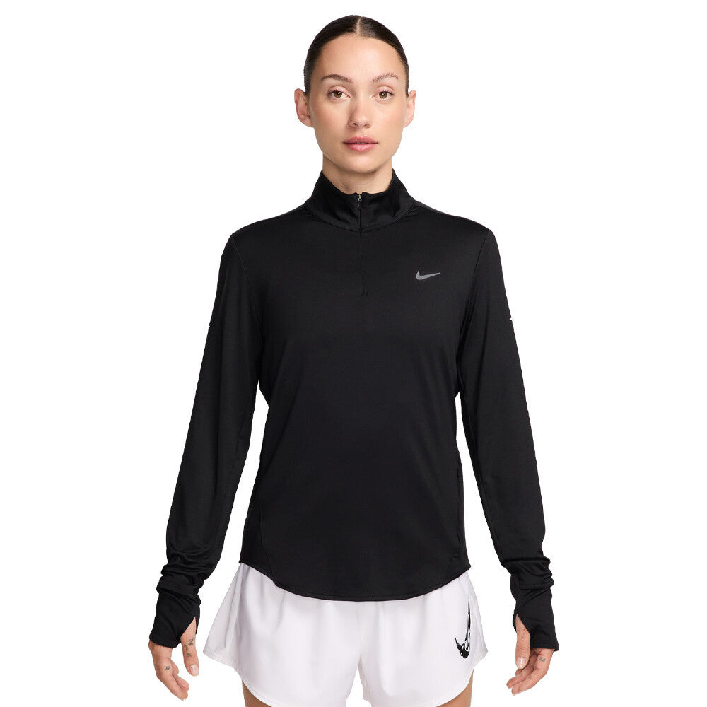 Nike Dri-FIT Swift UV Quarter Zip Women's Half Zip Top - Black