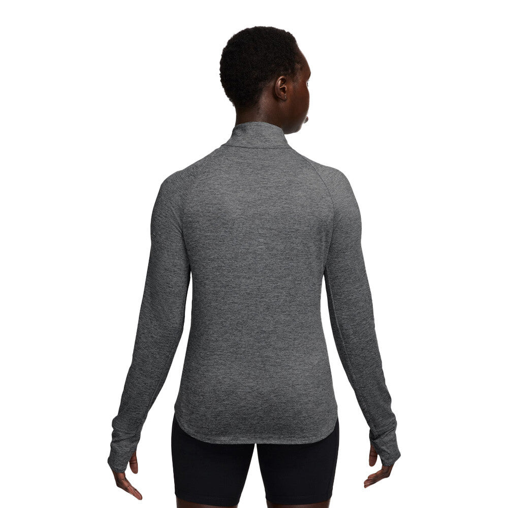Nike Dri-FIT Swift UV Quarter Zip Women's Half Zip Top - Smoke Grey/Heather