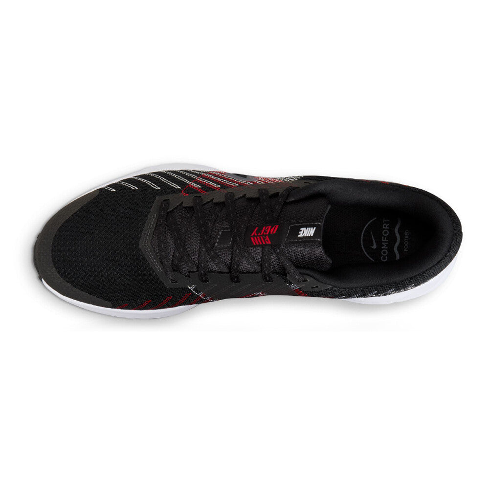 Nike Run Defy Men's Running Shoes - Black/University Red/White