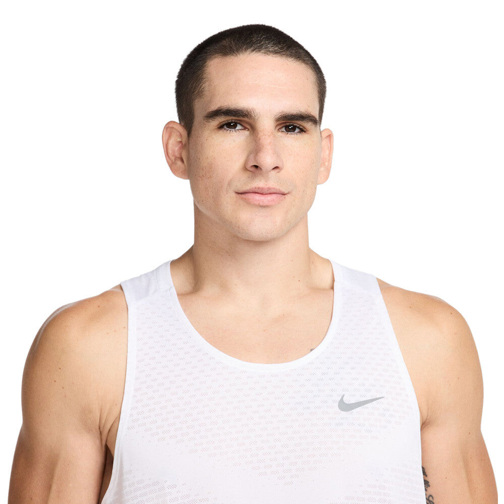 Nike Stride Dri-FIT ADV Men's Running Vest - White/Reflective Silver