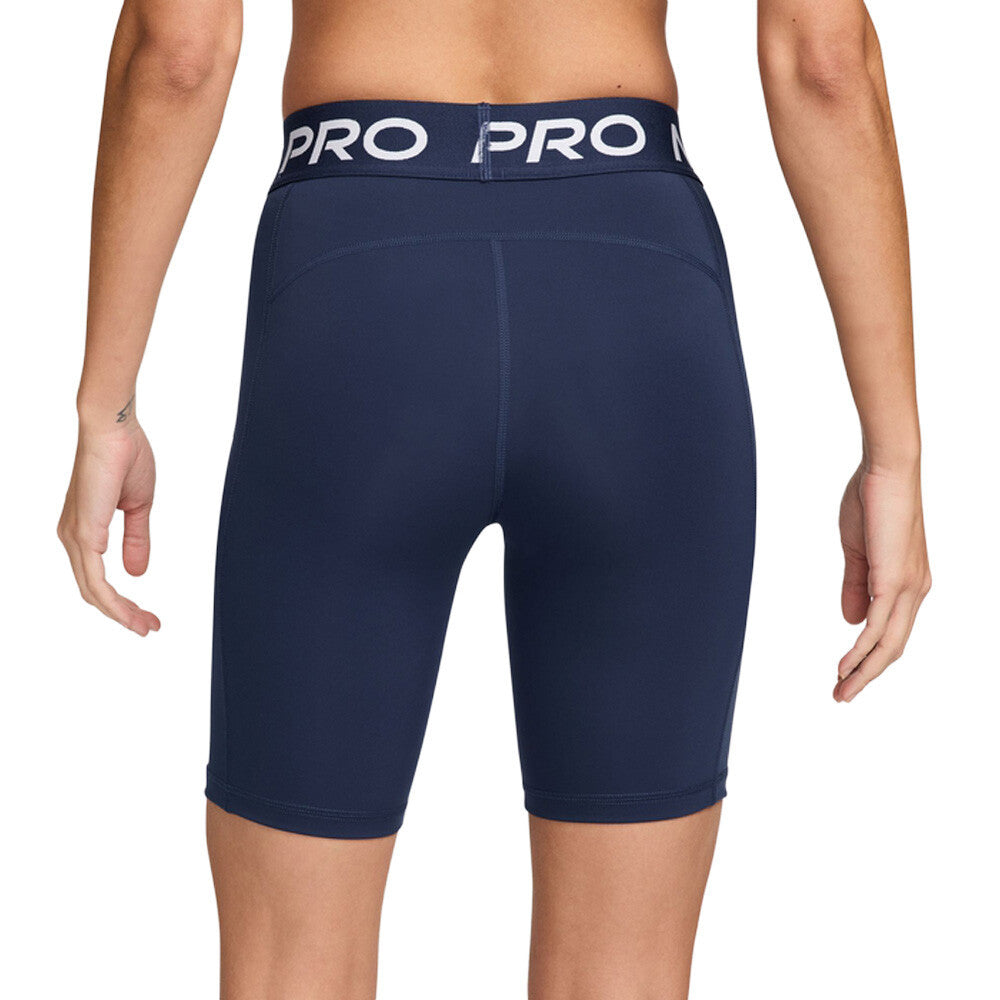 Nike Pro 365 8 Inch Women's Shorts - Midnight Navy/White