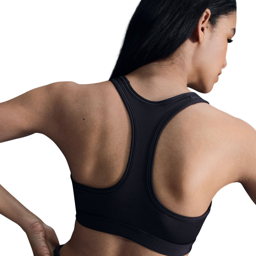 Nike Swoosh Medium Support Women's Sports Bra - Black/White