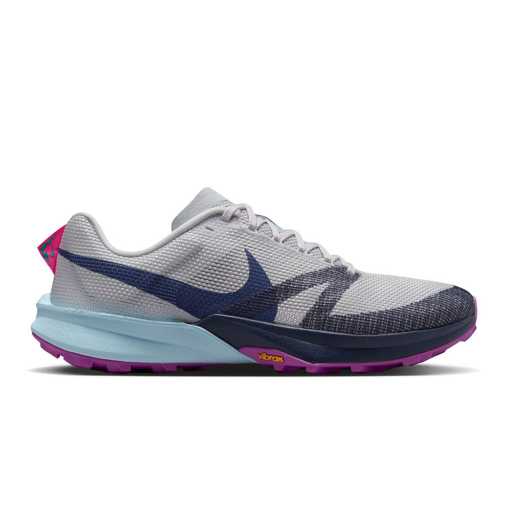 Nike Kiger 10 Men's Trail Running Shoes - Metallic Platinum/Midnight Navy/Sapphire