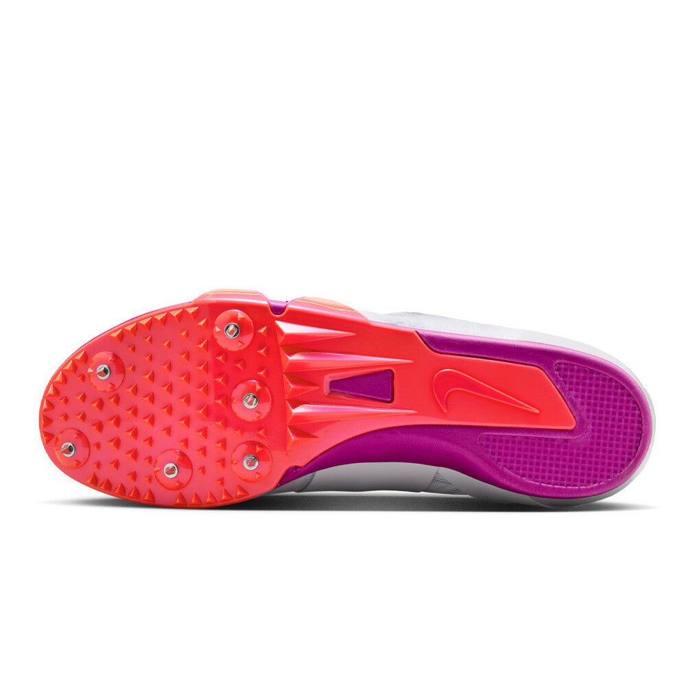 Nike Pole Vault Elite Men's Spikes - White/Teal Tint/Fire Pink