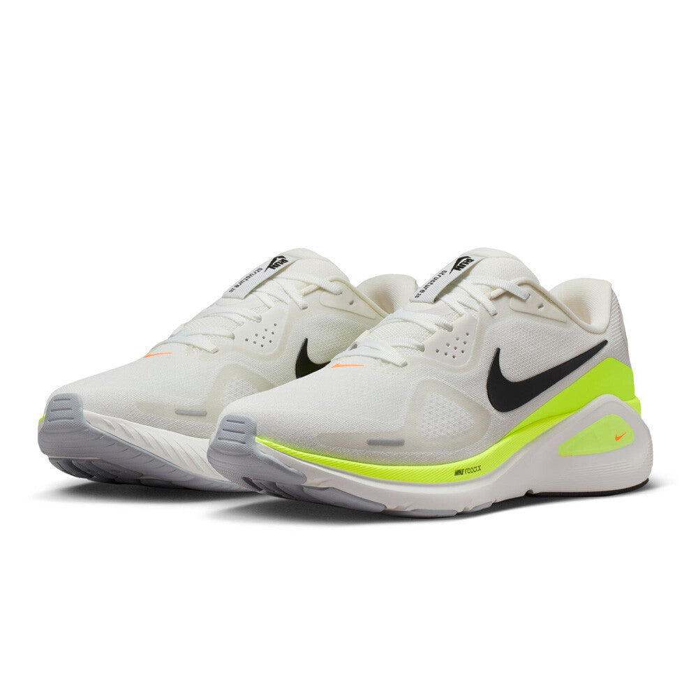 Nike Structure 26 Men's Running Shoes - Summit White/Volt/Total Orange