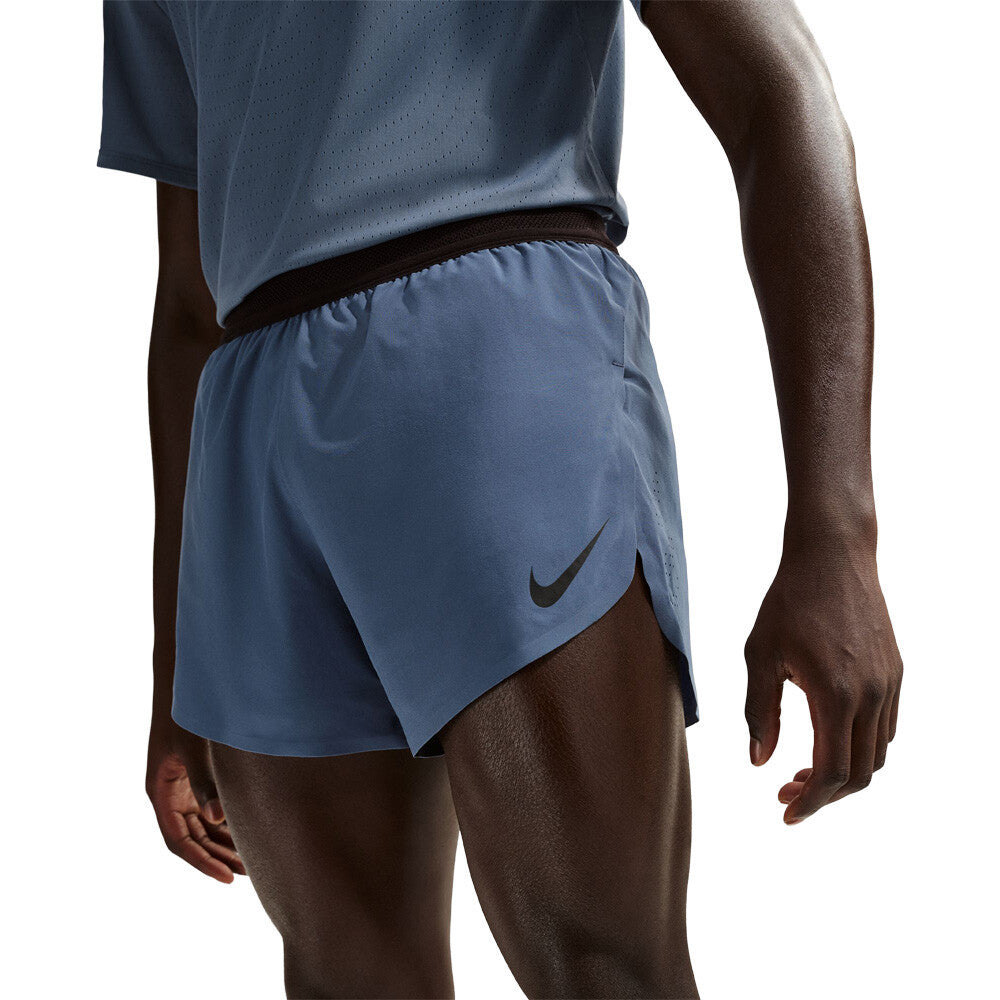 Nike AeroSwift Dri-FIT ADV 4 Inch Brief-Lined Men's Running Shorts - Diffused Blue/Black