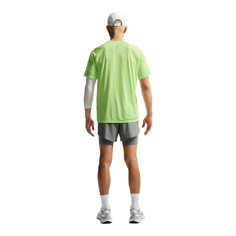 Nike Stride Dri-FIT 5 Inch Hybrid Men's Running Shorts - Smoke Grey/Reflective Silver