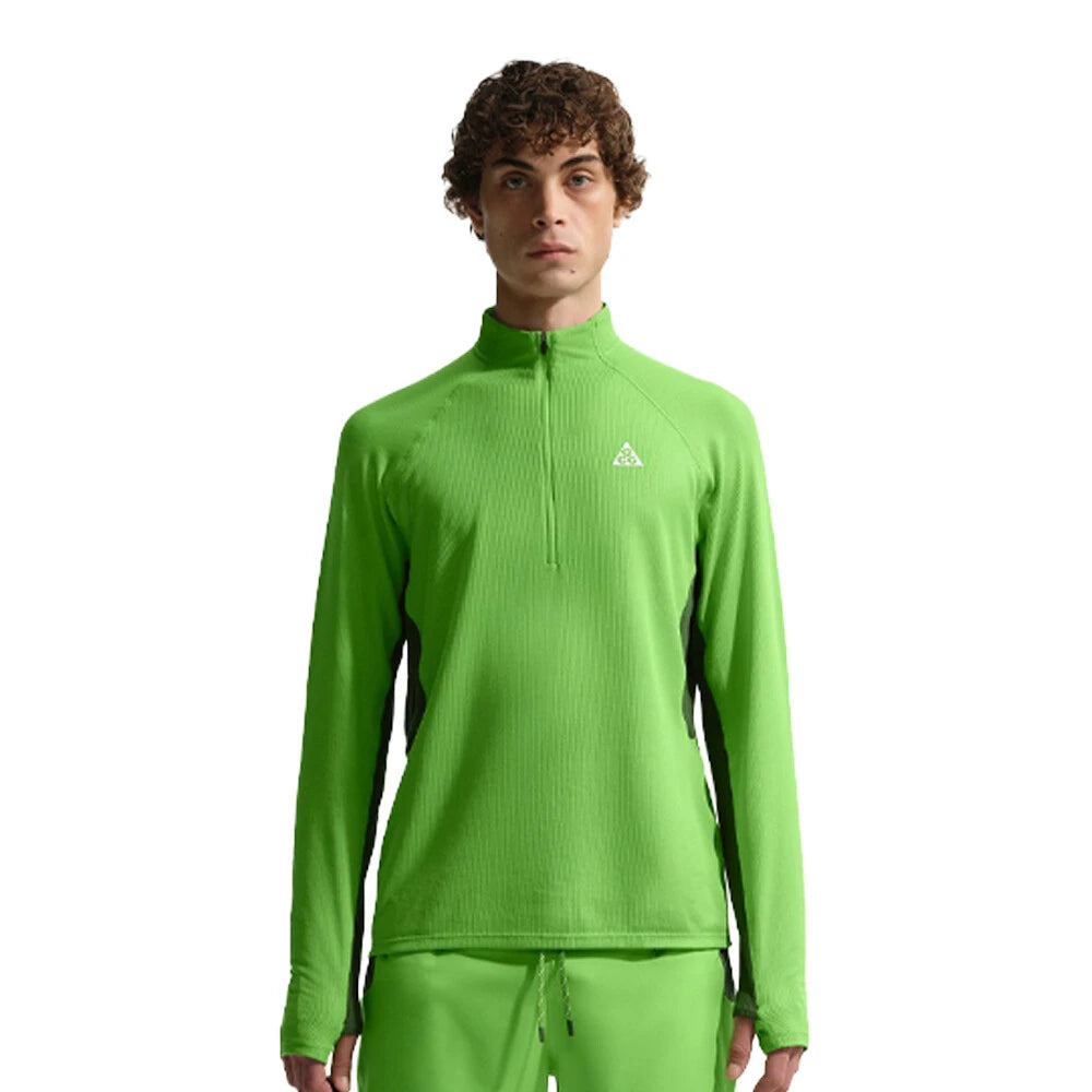 Nike ACG Dri-FIT 1/4-Zip Men's Trail Running Top - Mean Green/Fir/Summit White