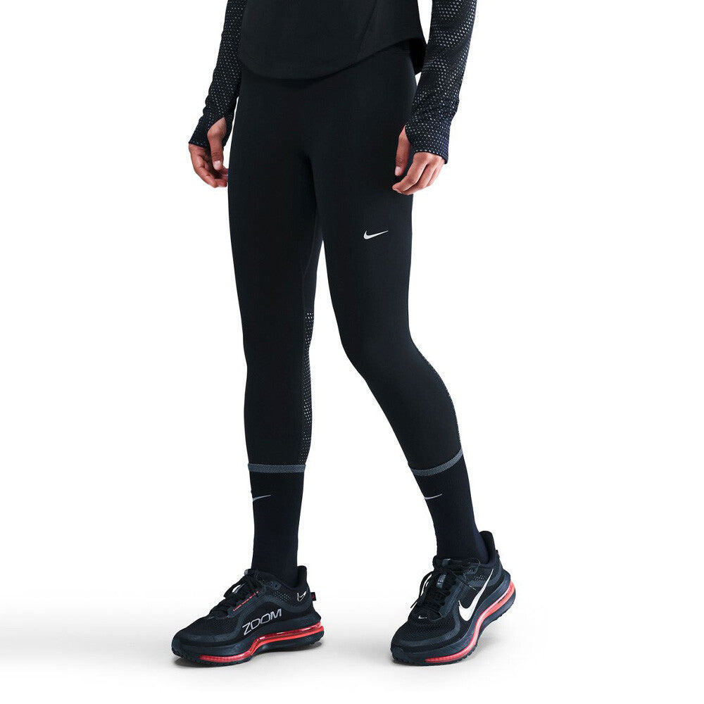 Nike Tempo Flash High Waisted 7/8 Women's Running Tights - Black/Reflective Silver