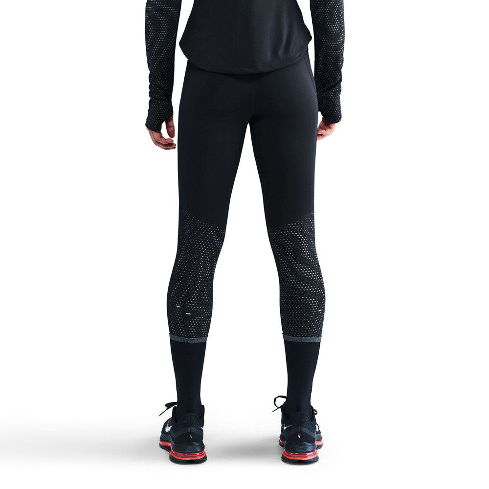 Nike Tempo Flash High Waisted 7/8 Women's Running Tights - Black/Reflective Silver